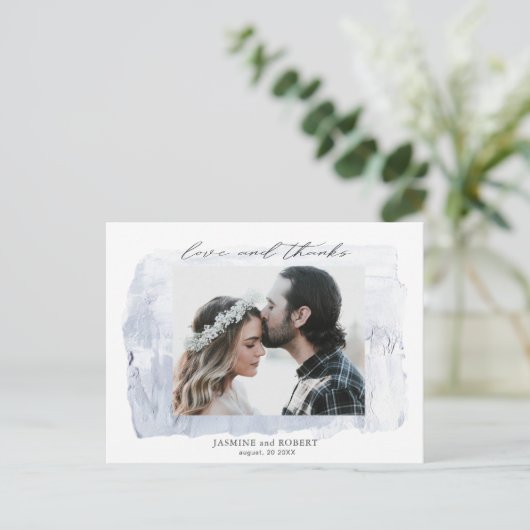 rustieke pastel Foto Dankjewelansichtkaart Briefkaart (Staand voorkant)