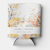 Rustieke Pastel Geel Herfst Herfst Landschap Bruil Blikjeskoeler (Voorkant)