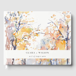 Rustieke Pastel Geel Herfst Herfst Landschap Bruil Gastenboek