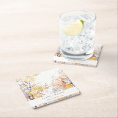 Rustieke Pastel Geel Herfst Herfst Landschap Bruil Kartonnen Onderzetters (Insitu)