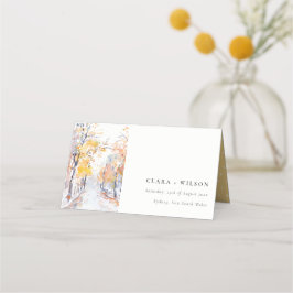 Rustieke Pastel Geel Herfst Herfst Landschap Bruil Plaatskaartje