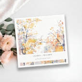 Rustieke Pastel Geel Herfst Herfst Landschap Bruil Servet