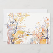 Rustieke Pastel herfst Herfst Landschap Trouwdetai Bedankkaart (Achterkant)