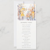 Rustieke Pastel Herfst Herfst Landschapsprogramma Kaart (Achterkant)