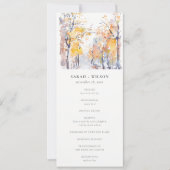 Rustieke Pastel Herfst Herfst Landschapsprogramma Kaart (Voorkant)