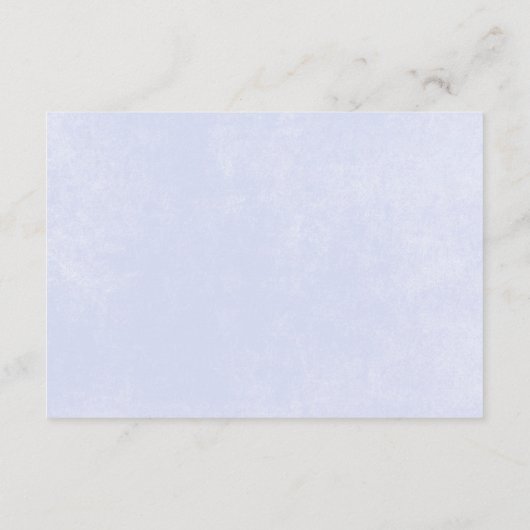 Rustieke Pastel Hydrangea Floral Monogram Periwink Informatiekaartje (Achterkant)