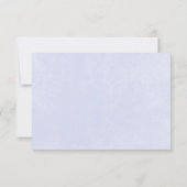 Rustieke Pastel Hydrangea Floral Monogram Periwink Save The Date (Achterkant)