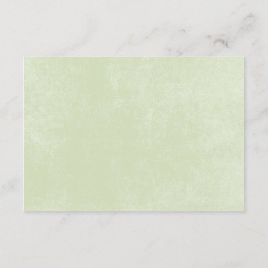 Rustieke Pastel Hydrangea Floral Monogram Sage Gro Informatiekaartje (Achterkant)