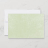Rustieke Pastel Hydrangea Floral Monogram Sage Gro Save The Date (Achterkant)