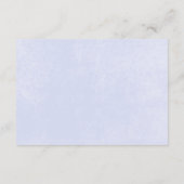 Rustieke Pastel Hydrangea Floral Monogram Wit Informatiekaartje (Achterkant)