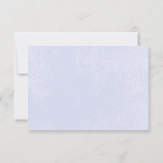 Rustieke Pastel Hydrangea Floral Monogram Wit RSVP Kaartje (Achterkant)