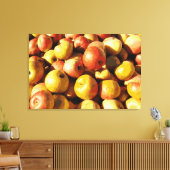 Rustieke Pastel Kleurrijke Herfst Apple Orchard Oo Canvas Afdruk (Insitu (Woonkamer))