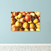 Rustieke Pastel Kleurrijke Herfst Apple Orchard Oo Canvas Afdruk (Insitu (Houten vloer))