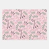 Rustieke Pastel Winter Bosgroen Inpakpapier Vel (Voorkant 3)