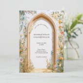 rustieke pastelweide Wildflower Garden Kaart (Staand voorkant)