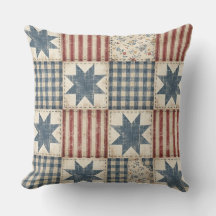 Rustieke Patchwork Americana Dekbed Patroon