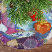 Rustieke Patchwork Quilted Pattern Christmas Kerstboom Rok