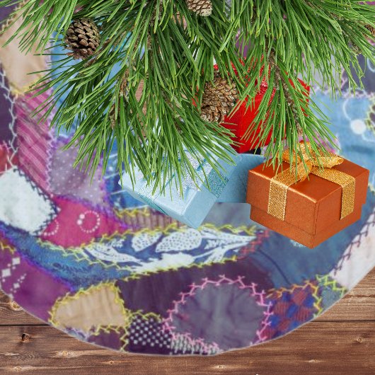 Rustieke Patchwork Quilted Pattern Christmas Kerstboom Rok