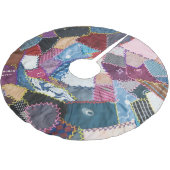 Rustieke Patchwork Quilted Pattern Christmas Kerstboom Rok (Gekanteld)