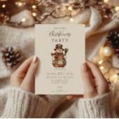 Rustieke Patchwork Sneeuwman Kerst Kaart