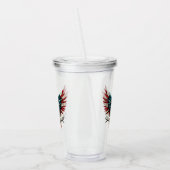 Rustieke patriottische Amerikaanse / USA zeearend Acryl Drinkbeker (Links)