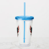 Rustieke patriottische Amerikaanse / USA zeearend Acryl Drinkbeker (Rechts)