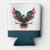 Rustieke patriottische Amerikaanse / USA zeearend Blikjeskoeler (Voorkant)