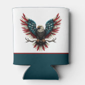 Rustieke patriottische Amerikaanse / USA zeearend Blikjeskoeler (Achterkant)