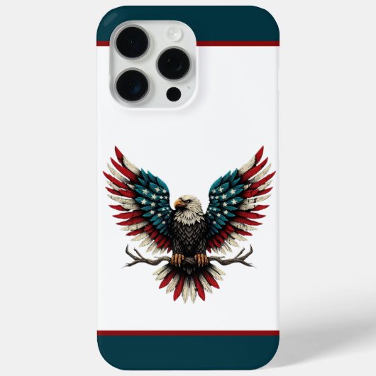 Rustieke patriottische Amerikaanse / USA zeearend Case-Mate iPhone Case (Achterkant)