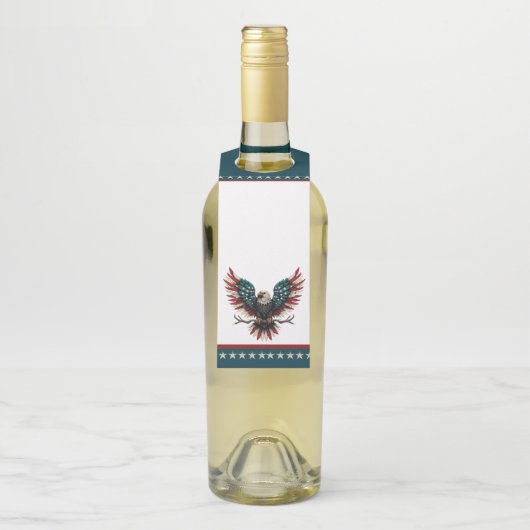 Rustieke patriottische Amerikaanse / USA zeearend Flessenhanger (Op fles)