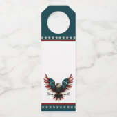 Rustieke patriottische Amerikaanse / USA zeearend Flessenhanger (Voorkant)