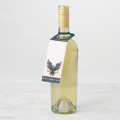 Rustieke patriottische Amerikaanse / USA zeearend Flessenhanger (Schuin)