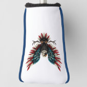Rustieke patriottische Amerikaanse / USA zeearend Golfheadcover (Draai 90)