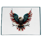 Rustieke patriottische Amerikaanse / USA zeearend Groot Cadeauzakje (Voorkant)