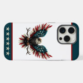 Rustieke patriottische Amerikaanse / USA zeearend iPhone Hoesje (Achterkant horizontaal)