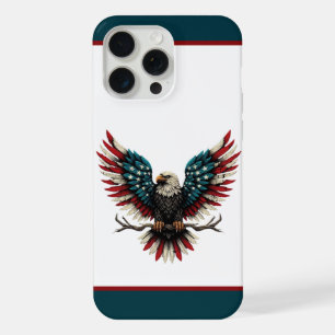 Rustieke patriottische Amerikaanse / USA zeearend iPhone 15 Pro Max Case