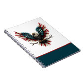 Rustieke patriottische Amerikaanse / USA zeearend Notitieboek (Rechterzijde)