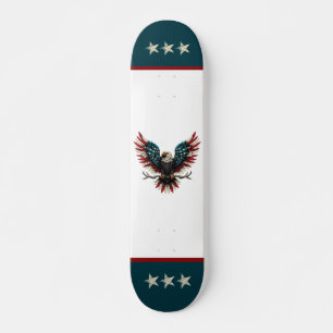 Rustieke patriottische Amerikaanse / USA zeearend Persoonlijk Skateboard