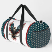 Rustieke patriottische Amerikaanse / USA zeearend Plunjezak (Rechterhoek)