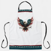 Rustieke patriottische Amerikaanse / USA zeearend Schort (Voorkant)