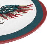 Rustieke patriottische Amerikaanse / USA zeearend Snijplank (Hoek)