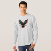 Rustieke patriottische Amerikaanse / USA zeearend T-shirt (Voorkant volledig)