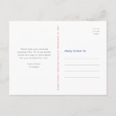 Rustieke Patriottische  Amerikaanse vlag Dank u Briefkaart (Achterkant)