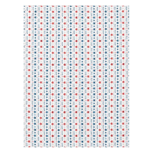 Rustieke patriottische rode, witte en blauwe sterr tafelkleed (Voorkant)