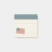 Rustieke Patriottische Verenigde Staten Flag Post Post-it® Notes (Voorkant)