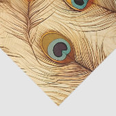 rustieke pauwenveren print tissuepapier (Detail)