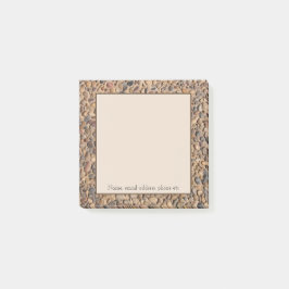 Rustieke Pebble Stones Foto met aangepaste tekst Post-it® Notes