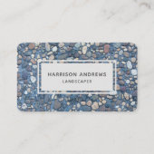 Rustieke Pebble Stones Pathway | Landschapsarchite Visitekaartje (Voorkant)