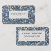 Rustieke Pebble Stones Pathway | Landschapsarchite Visitekaartje (Voorkant / Achterkant)