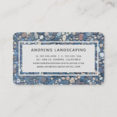 Rustieke Pebble Stones Pathway | Landschapsarchite Visitekaartje (Achterkant)